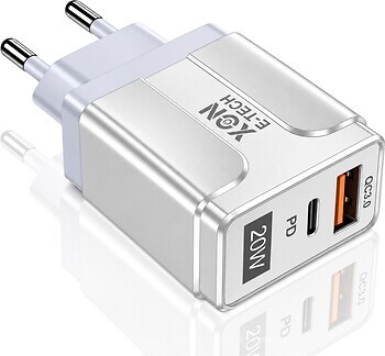 Фото XON PowerCharge 20W PD20 USB Type-C White (PCWA020020A1C1W 6143)