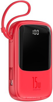 Фото Baseus Q Pow 10000 mAh Red (PPQD-A09)