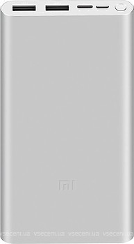 Фото Xiaomi Mi Power Bank 3 10000 mAh Silver (PLM13ZM/VXN4259CN/VXN4273GL)