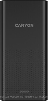 Фото Canyon CNE-CPB2001 20000 mAh Black (CNE-CPB2001B)