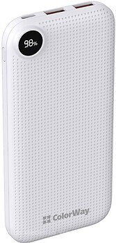 Фото ColorWay LCD 10000 mAh White (CW-PB100LPI3WT-PDD)