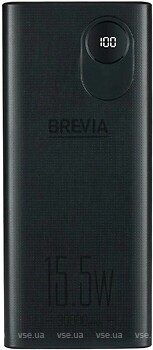 Фото Brevia 15.5W Li-Pol LCD 30000 mAh Black (45315BR)
