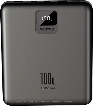 Фото Canyon CNE-CPB2008 20000 mAh Dark Grey (CNE-CPB2008DG)