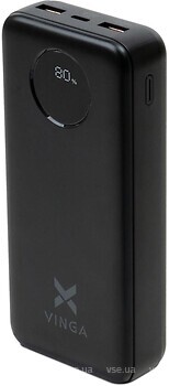 Фото Vinga 20000 mAh 22.5W Display Black (VPBB2022)