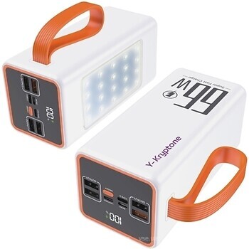 Фото Y-Kryptone GT-52 LED Light 50000 mAh QC3.0 22.5W 66W Super Fast Charge White (YK-GT52L-WH)