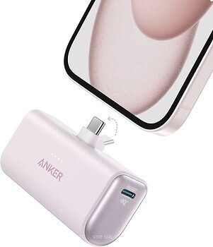 Фото Anker Nano 22.5W 5000 mAh Pink (A16530V1)