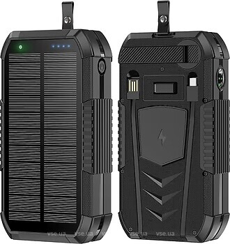Фото Aura NRG-40SE Arm Solar 40000 mAh Wireless Dynamo Charging Black (PBANRG40SEB)