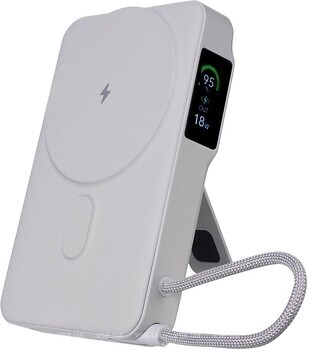 Фото Gelius Fluxen GP-PBW120 Magnetic Wireless Charge Qi2 15W 10000 mAh Grey (00000101699)
