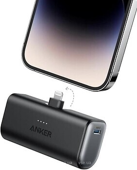 Фото Anker Nano A1645 Built-In Lightning Connector 5000 mAh Black