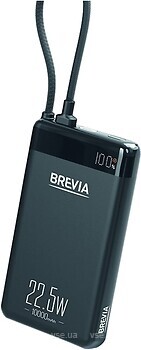 Фото Brevia ePower 10000 mAh 22.5W SuperSlim LCD Black (45550SMB)