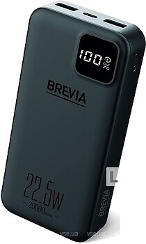 Фото Brevia 20000 mAh 22.5W Black (45220PB)