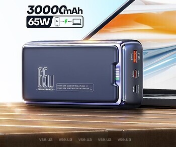 Фото Qoovi 30000 mAh 65W Black (P-30PD65W)