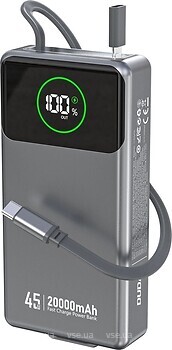 Фото Dudao K31 Pro 20000 mAh Gray (6977196682010)
