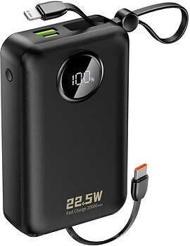 Фото Dudao K14+ 20000 mAh Black (6977196680016)
