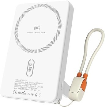 Фото Amaya APB-WF54 10000 mAh Wireless 22.5W White