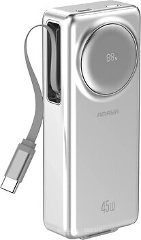 Фото Amaya APB-F132 10000 mAh Cable 45W Silver