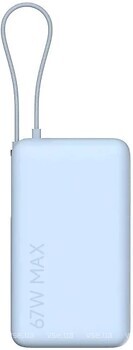 Фото Xiaomi 10000 mAh 67W Integrated Cable Ice Blue (BHR08NZGL)