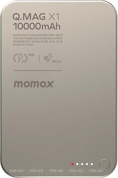 Фото Momax Q.Mag X1 Qi2 10000 mAh Desert Titan (IP136AQ2L2)