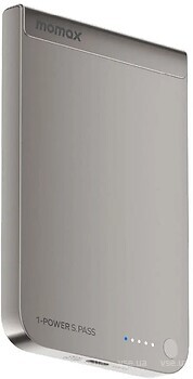 Фото Momax 1-Power S.Pass Qi2 5000 mAh Solar Titanium (IP161Q2L)