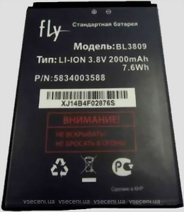 Фото Fly BL3809 2000 mAh