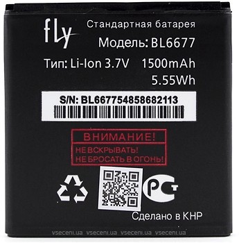 Фото Fly BL6677 1500 mAh