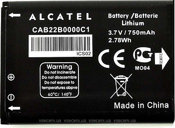 Фото Alcatel One Touch 750 mAh (CAB22B0000C1)