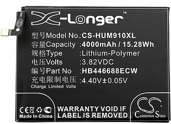 Фото Cameronsino CS-HUM910XL 4000 mAh