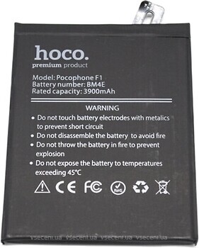 Фото Hoco Xiaomi Pocofone F1 (BM4E) 3900 mAh