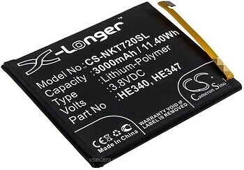 Фото X-Longer Nokia HE340 3000 mAh (CS-NKT720SL)