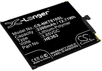 Фото X-Longer Nokia HE363 3300 mAh (CS-NKT810SL)