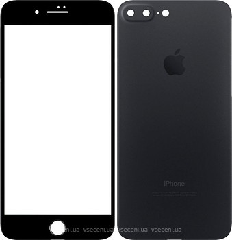 Фото Toto 2.5D Full Cover Tempered Glass front+back Apple iPhone 7 Plus Black