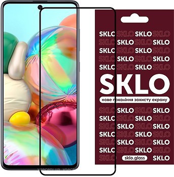 Фото SKLO 3D Full Glue Samsung Galaxy A71 A715/Note 10 Lite N770/M51 M515 Black