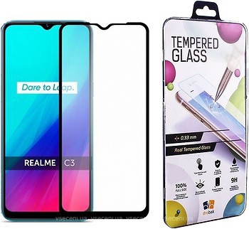 Фото Drobak Full Cover Full Glue Realme C3 Black (222224)