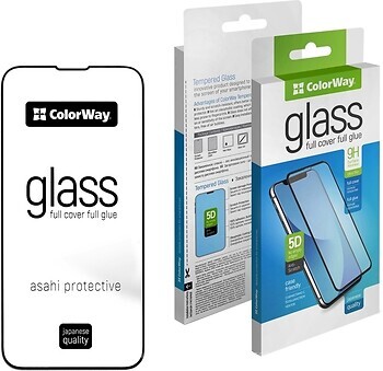 Фото ColorWay Apple iPhone 13/13 Pro Black (CW-GSFGAI13/13P-BK)