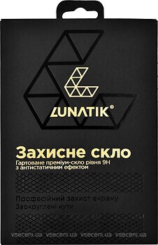 Фото Lunatik 2.75D Premium Tempered Glass Apple iPhone Apple iPhone 12/12 Pro Black