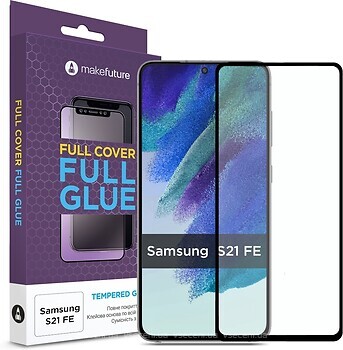 Фото MakeFuture Polymer Glass Samsung Galaxy S21 FE G990 Black (MGF-SS21FE)