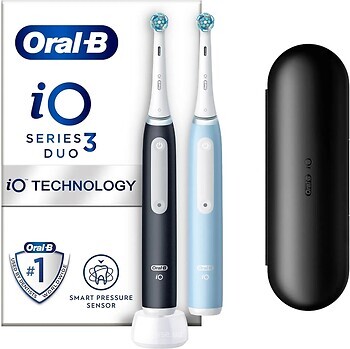 Фото Oral-B iO Series 3 Duo Pack Matte Black & Ice Blue