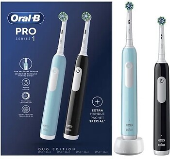 Фото Oral-B D305 Pro Series 1 Duo Edition Black + Blue