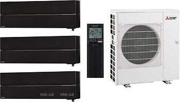 Фото Mitsubishi Electric Premium Hyper Heating Black Multi 83 (9+9+12)