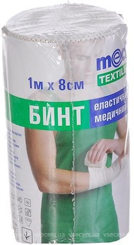 Фото Med textile Бинт эластичный средней растяжимости 8 см x 1 м