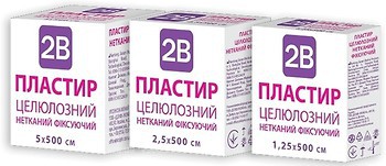 Фото 2B Пластырь на целлюлозной нетканной основе 1.25 см x 5 м