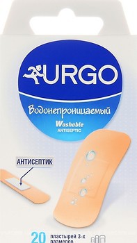 Фото Urgo Medical Пластырь водонепроницаемый с антисептиком, 20 шт