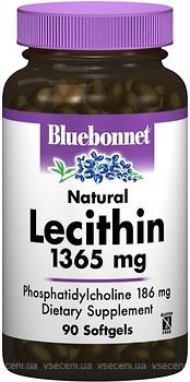 Фото Bluebonnet Nutrition Natural Lecithin 1365 мг 90 капсул