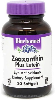 Фото Bluebonnet Nutrition Zeaxanthin Plus Lutein 30 капсул