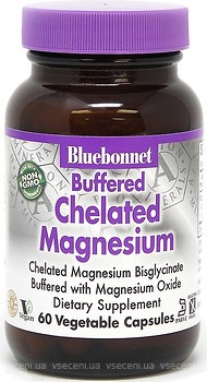 Фото Bluebonnet Nutrition Albion Buffered Chelated Magnesium 200 мг 60 капсул