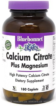Фото Bluebonnet Nutrition Calcium Citrate Plus Magnesium 180 капсул