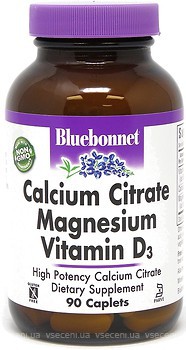 Фото Bluebonnet Nutrition Calcium Citrate Magnesium Vitamin D3 90 капсул