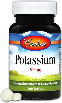 Фото Carlson Labs Potassium 100 таблеток (CL-5231)