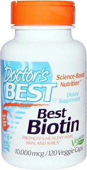 Фото Doctor's Best Biotin 10000 мкг 120 капсул (DRB00373)