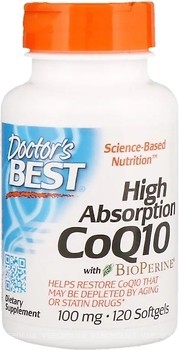 Фото Doctor's Best CoQ10 with Bioperine 100 мг 120 капсул (DRB00188)